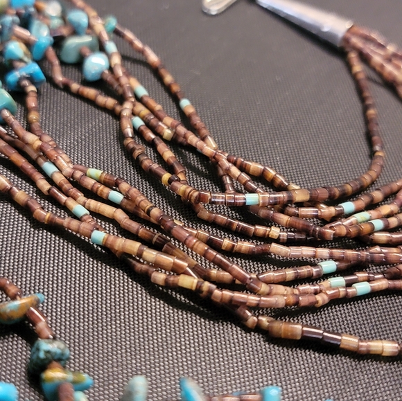 Turquoise 5 Strand Necklace - Picture 2 of 5